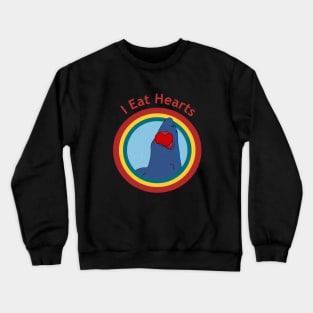 I Eat Hearts Funny Shark Boys Girls Valentines Day Crewneck Sweatshirt